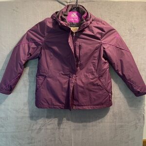 ZeroXposur Womens Winter Jacket Hooded Zipper Pockets Fleece Lining Extra Large